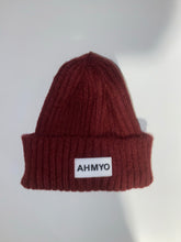 Load image into Gallery viewer, Adult “AHMYO” Skully Ribbed Beanie w/Rubber Label