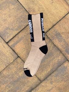 Unisex “AHMYO ASÉ” Tan Signature Socks