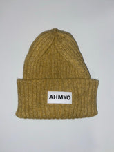 Load image into Gallery viewer, Adult “AHMYO” Skully Ribbed Beanie w/Rubber Label