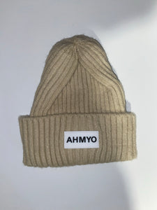 Adult “AHMYO” Skully Ribbed Beanie w/Rubber Label