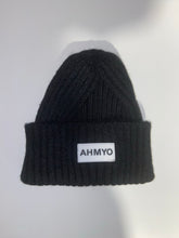 Load image into Gallery viewer, Adult “AHMYO” Skully Ribbed Beanie w/Rubber Label