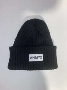 Adult “AHMYO” Skully Ribbed Beanie w/Rubber Label